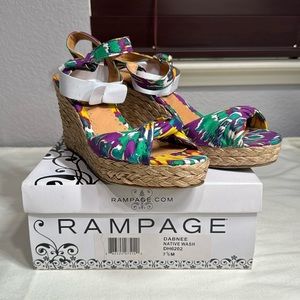 Rampage Wedge Sandals Sz 7.5 New in Box!
